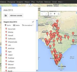 Minha Índia em alfinetes!