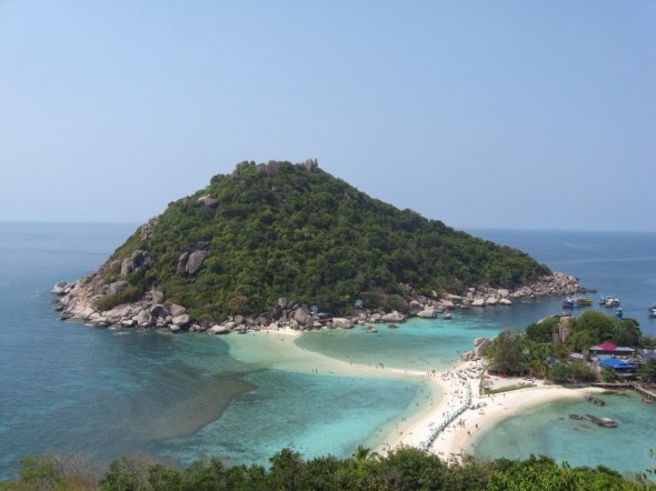 Linda e lotada Koh Nangyuan, 20 minutos de barco de Koh Tao
